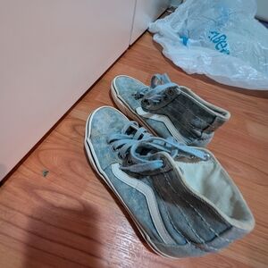 Vans Kids Shoes in Blue and White